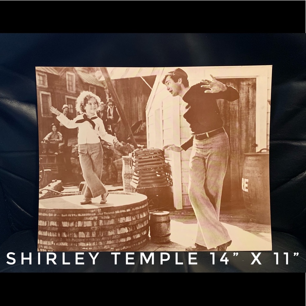 💚 PRINT 🖼- Shirley Temple 11 x 14 sepia color